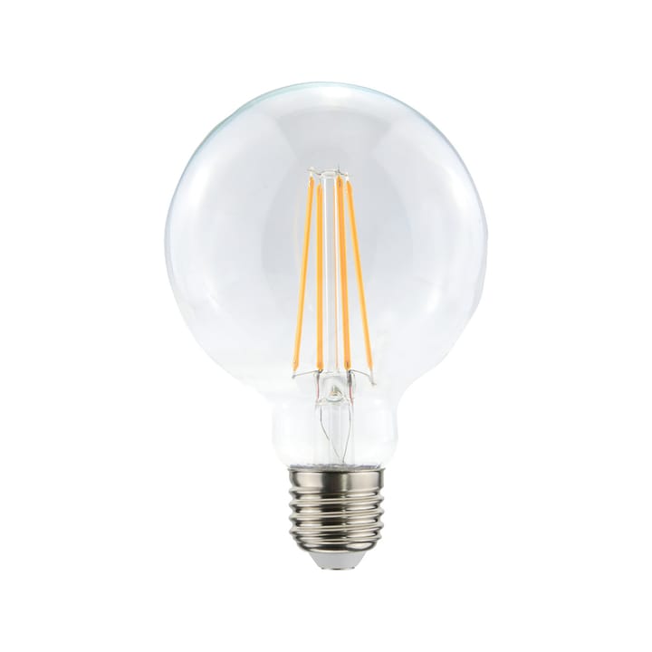 Airam Filament LED globe 95MM lyspære, Klar-dimbar-4-filament E27-5W Airam