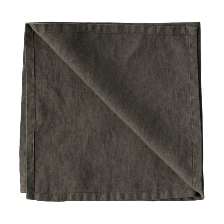 Washed linen stoffserviett 45 x 45 cm, Taupe Tell Me More