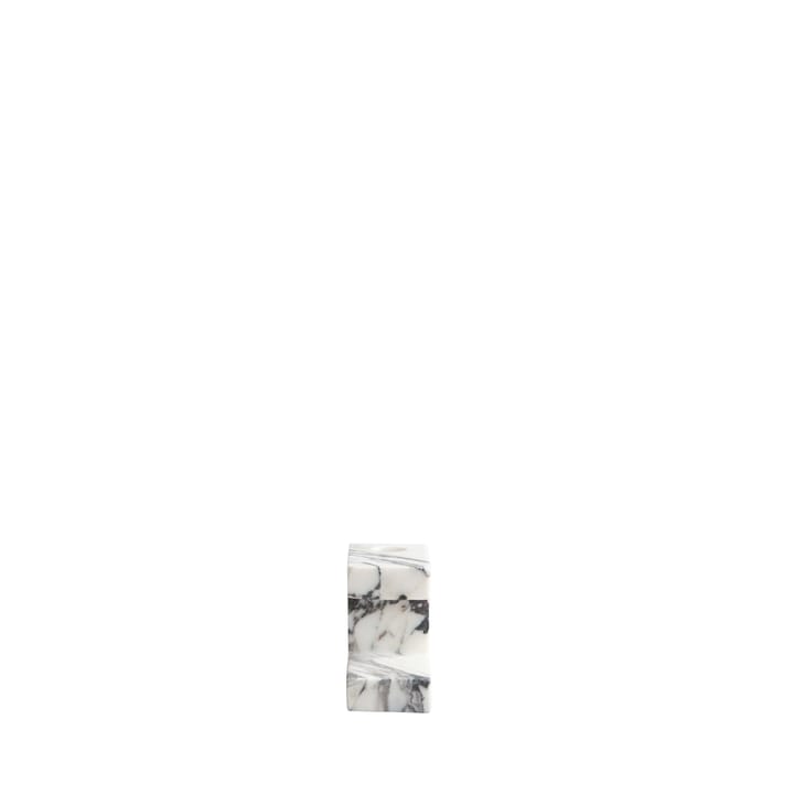 Brett lav lysestake 7,5 x 14 cm, Calacatta 101 Copenhagen