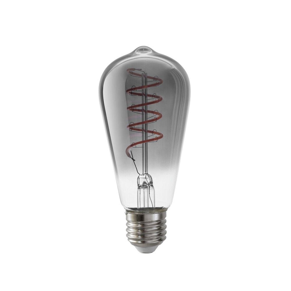 Airam Airam Filament LED Edison lyspære smoke dimbar spiral E27 5W