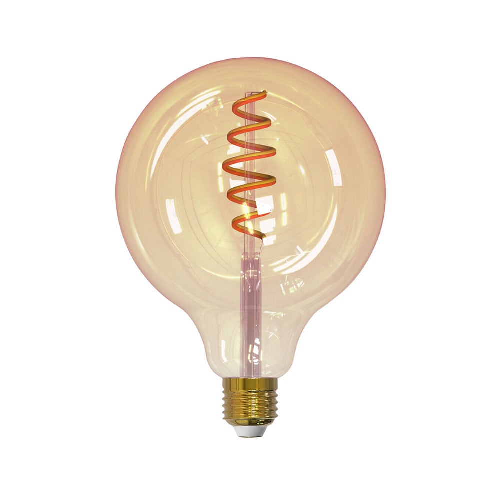 Airam Airam Smarte Hjem Filament LED globe lyspære amber 125MM spiral E27 6W