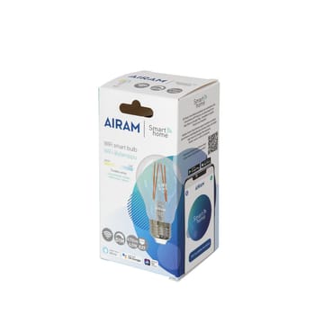 Airam Smarte Hjem Filament LED normal lyspære - klar E27, 5W - Airam