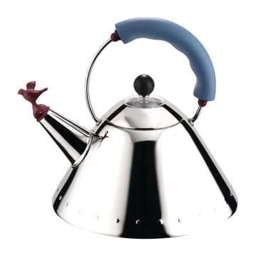 Alessi 9093 vannkoker - Lyseblå-fugl - Alessi