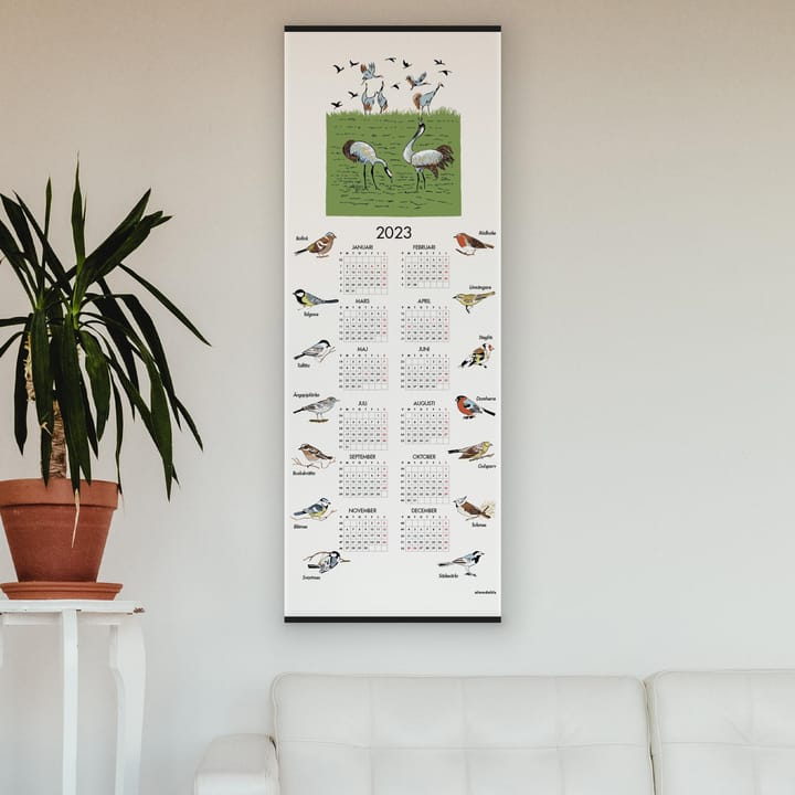 Svenske fugler kalender 2023, 35 x 90 cm Almedahls