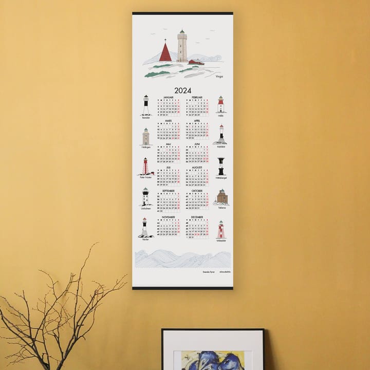 Svenske fyrtårn kalender 2024
, 35 x 90 cm Almedahls