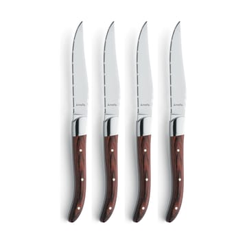 Royal Steak grillkniv 4-pk - Brun i treboks - Amefa