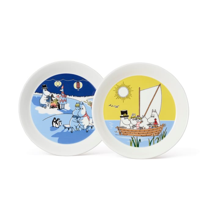 Moomin plate Bonfire & Sailing 2 parts - 19 cm - Arabia