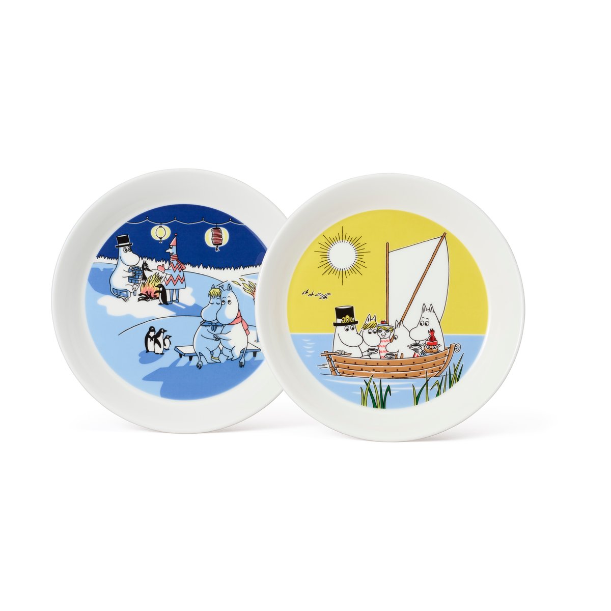 Arabia Moomin plate Bonfire & Sailing 2 parts 19 cm