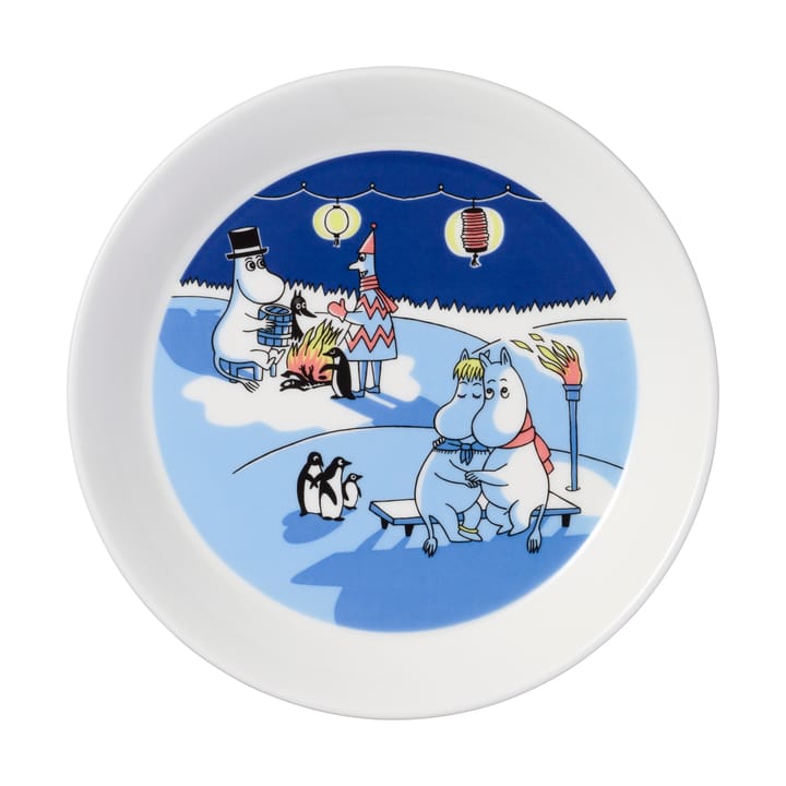 Moomin plate Bonfire & Sailing 2 parts, 19 cm Arabia