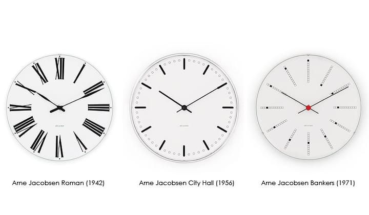 Arne Jacobsen Bankers klokke, Ø 160 mm Arne Jacobsen Clocks