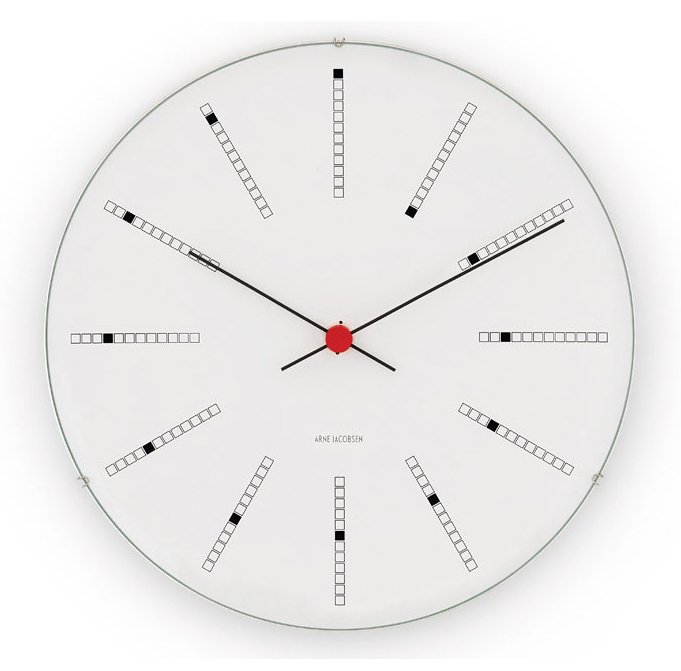 Arne Jacobsen Clocks Arne Jacobsen Bankers klokke Ø 290 mm