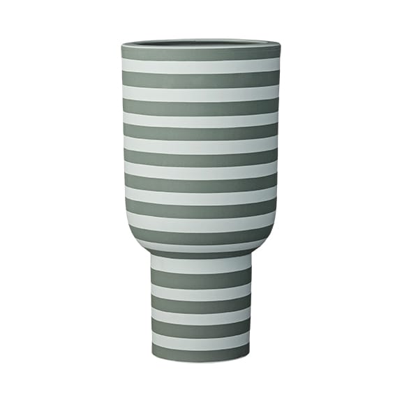 Varia vase 30 cm, Dusty green-forest AYTM