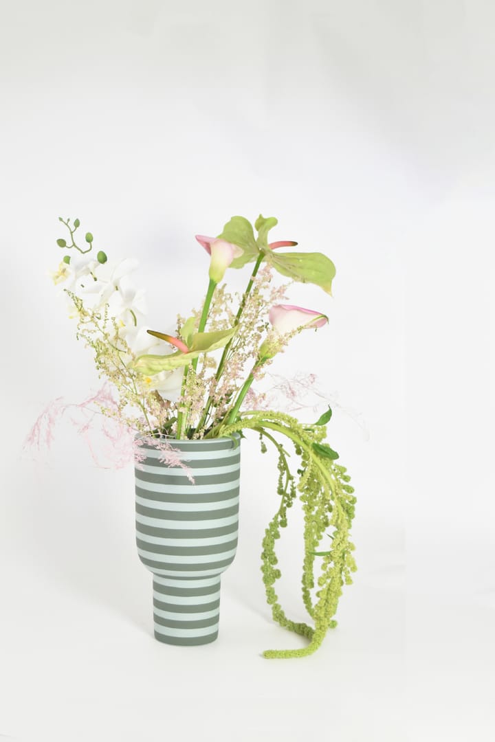 Varia vase 30 cm, Dusty green-forest AYTM