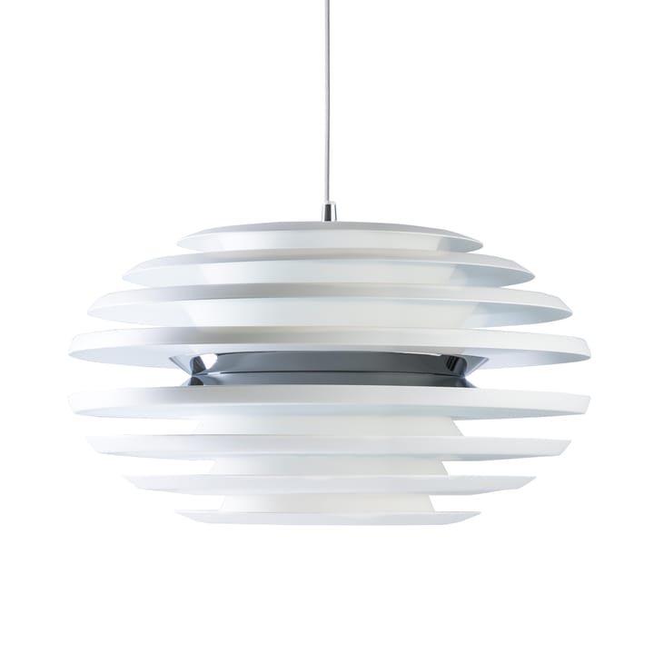 Ellipse taklampe, matt hvit, krom Belid