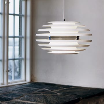 Ellipse taklampe - matt hvit, krom - Belid