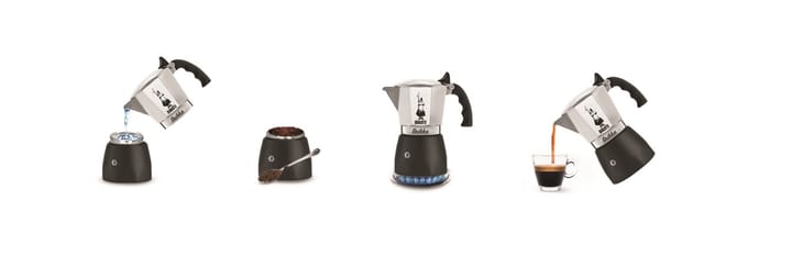 Brygger Moka Induction 4 kopper, 15 cl Bialetti