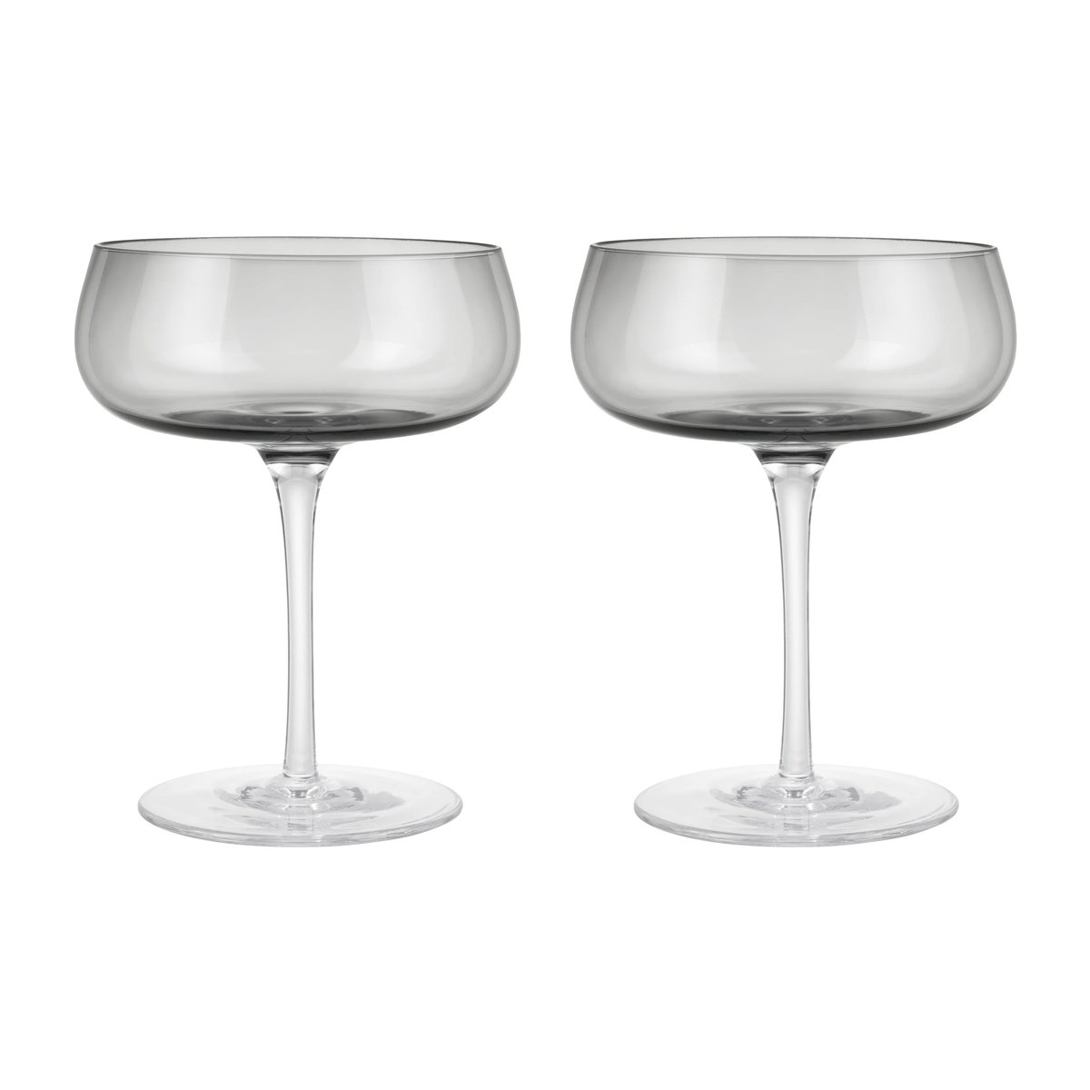 blomus Belo champagneglass coupe 20 2-pakning Smoke