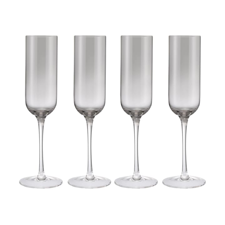 Fuumi champagneglass 22 cl 4-pk, Smoke-klar blomus