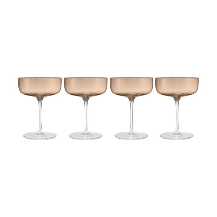 Fuumi champagneglass Coupe 28 cl 4-pk, Coffee-Klar blomus