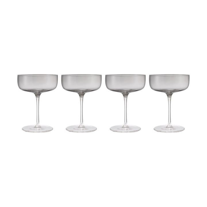 Fuumi champagneglass Coupe 28 cl 4-pk, Smoke-klar blomus