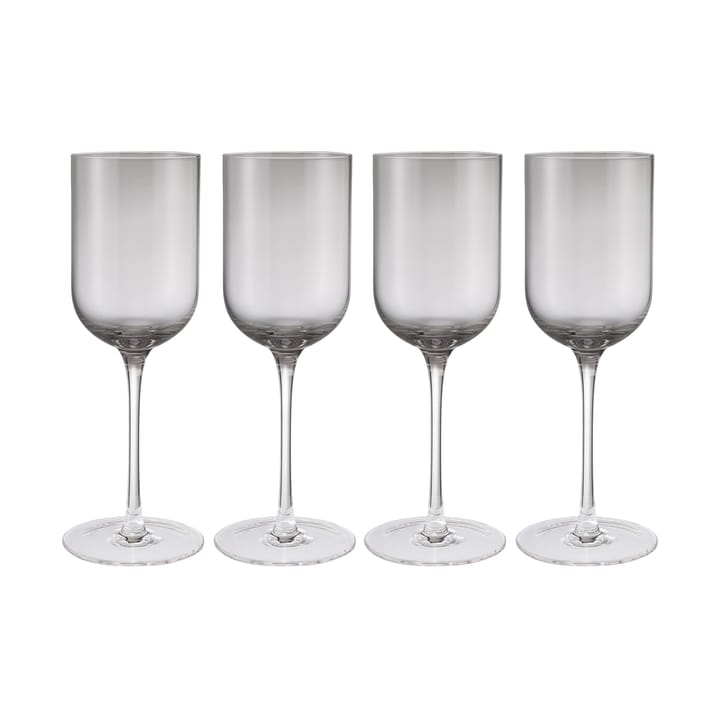 Fuumi vinglass 31 cl 4-pk, Smoke-klar blomus