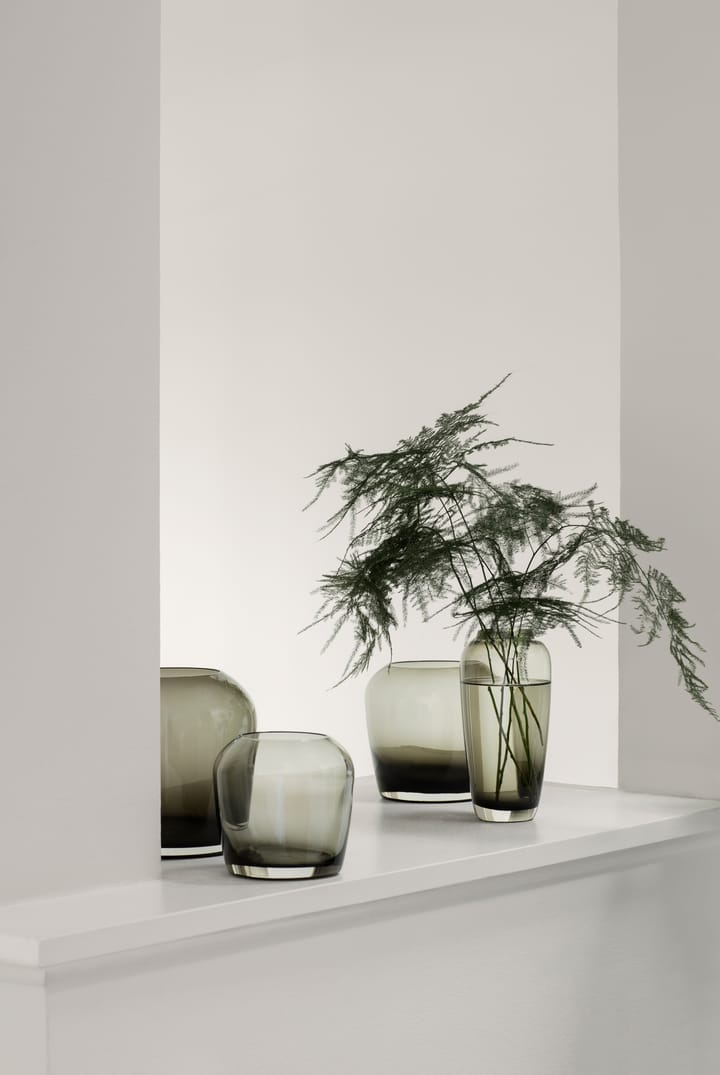 Leta vase 13 cm, Smoke blomus