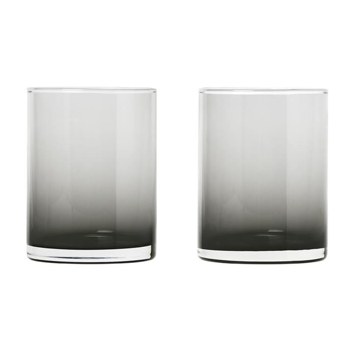 Mera glass 22 cl 2-pakning, Smoke blomus