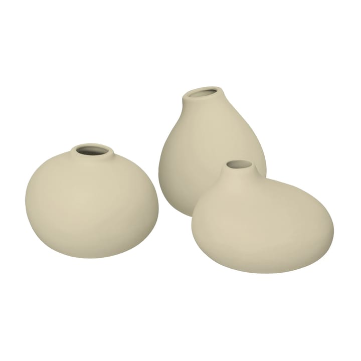 Nona vase 3-pakning - Vanilla - Blomus