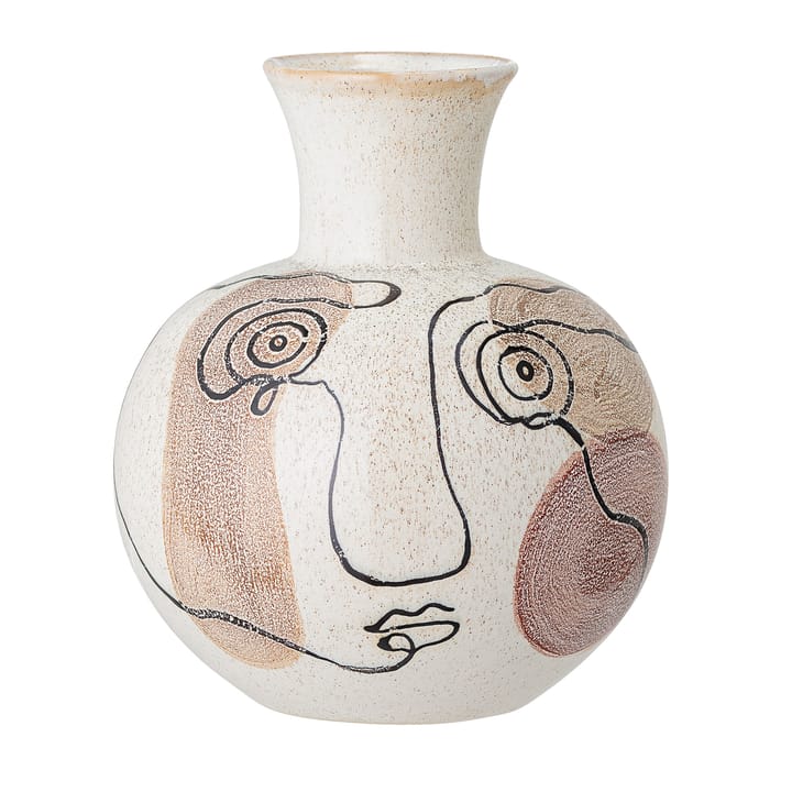 Bloomingville vase håndmalt 22,5 cm - Hvit - Bloomingville