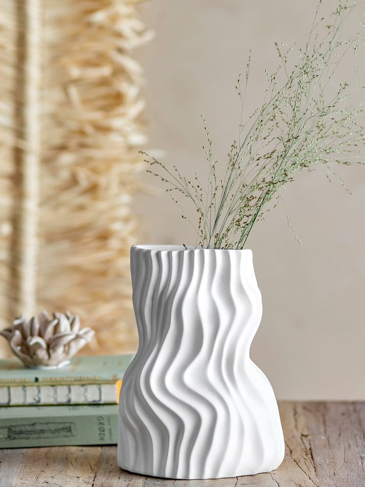 Sahal vase 25,5 cm, White Bloomingville