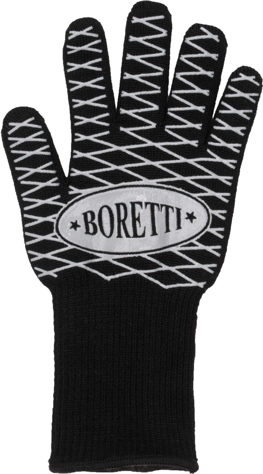 Boretti BBQ grillhandske 35×16 cm Mattsvart