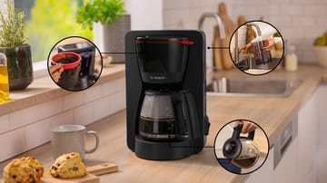 Bosch MyMoment TKA2M113 kaffetrakter 10 kopper - Svart - Bosch