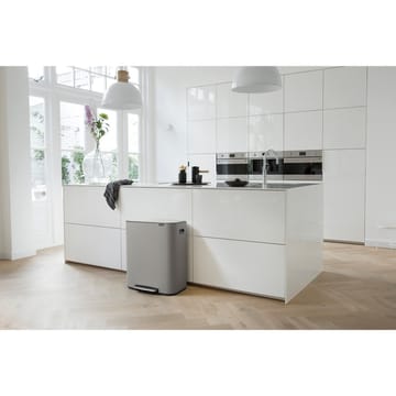 Bo bin pedalbøtte 2x30 L - Mineral concrete grey - Brabantia