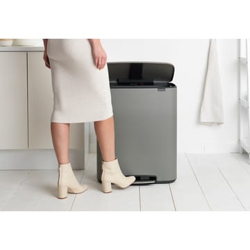 Bo bin pedalbøtte 2x30 L - Mineral concrete grey - Brabantia