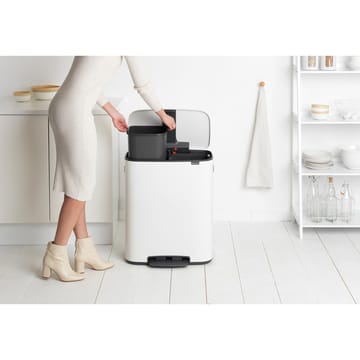 Bo bin pedalbøtte 2x30 L - White - Brabantia