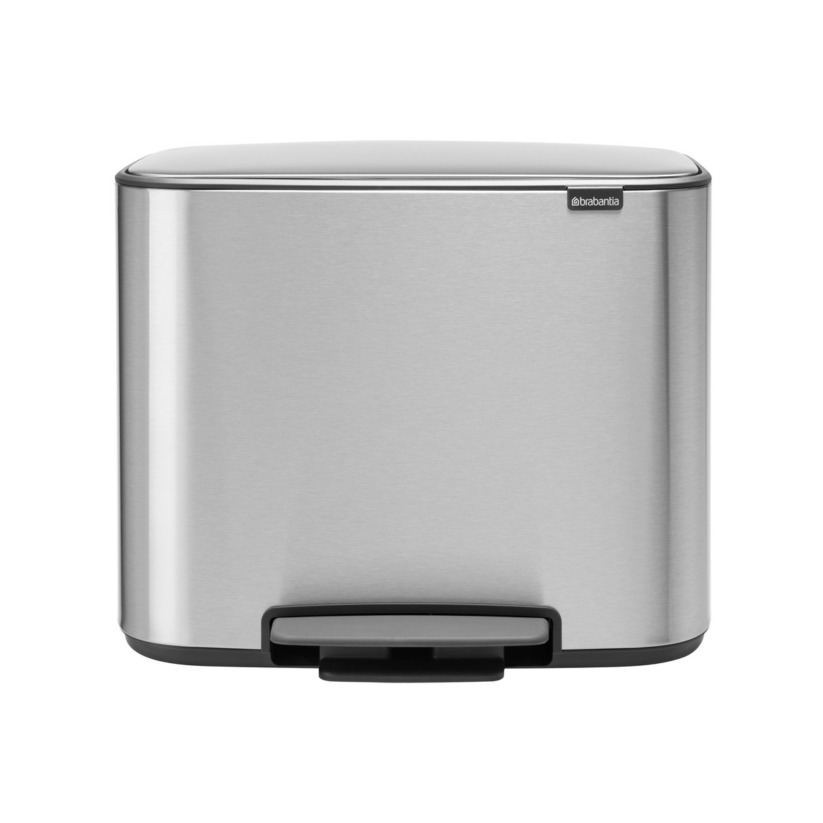 Brabantia Bo pedalbøtte 3×11 l mineral steel FFP