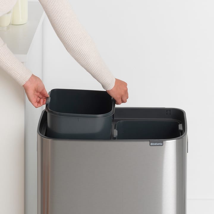 Bo touch bin 2 x 30 L, Mattbørstet stål Brabantia