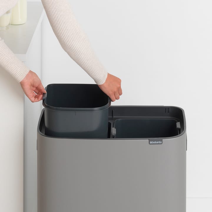 Bo touch bin 2 x 30 L, Mineral concrete grey Brabantia