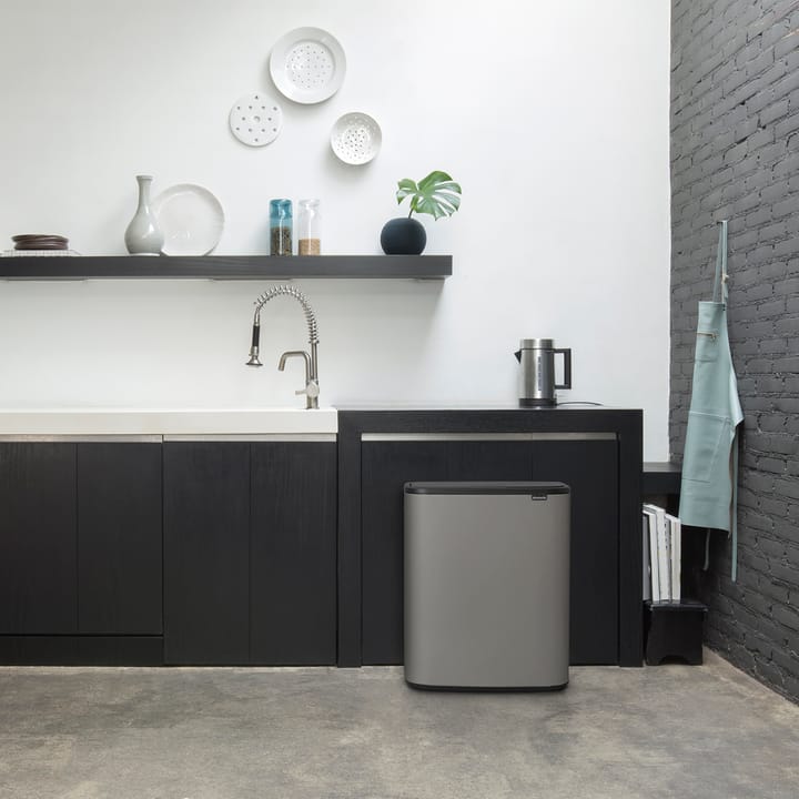 Bo touch bin 2 x 30 L, Mineral concrete grey Brabantia