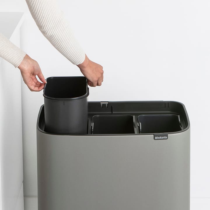 Bo touch bin 3x11 liter, Mineral concrete grey Brabantia