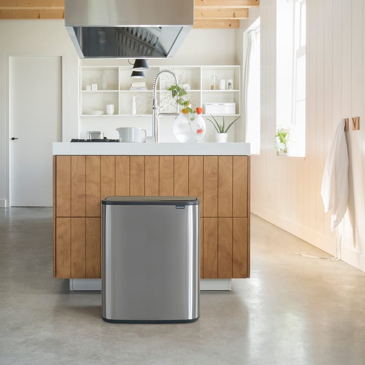 Bo touch bin 60 L, Mattbørstet stål Brabantia