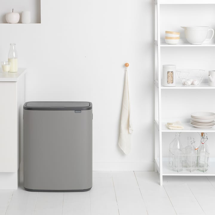 Bo touch bin 60 L, Mineral concrete grey Brabantia