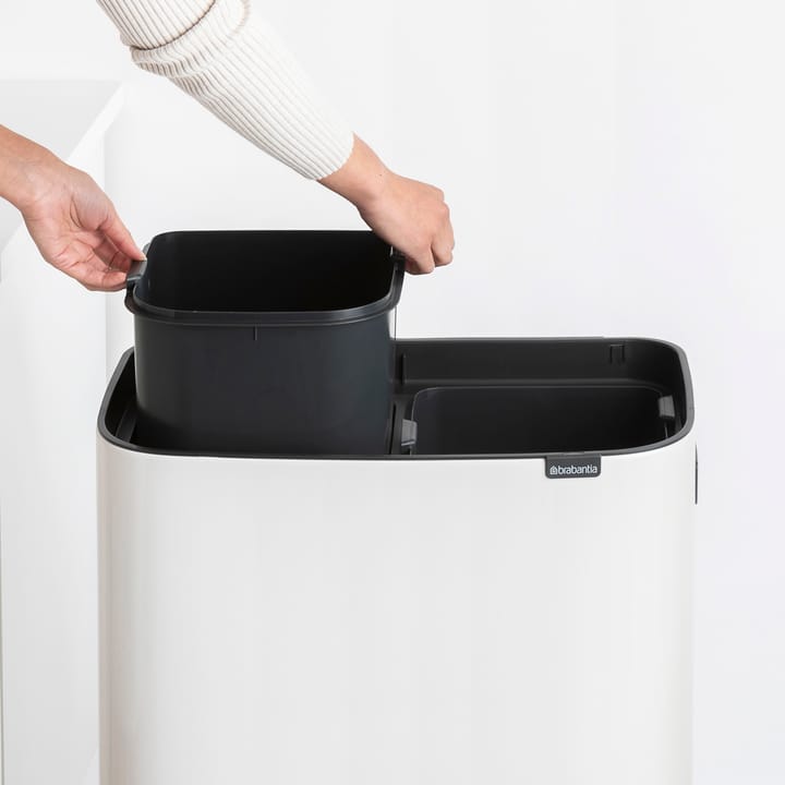 Bo touch bin high 2 x 30 L, Hvit Brabantia