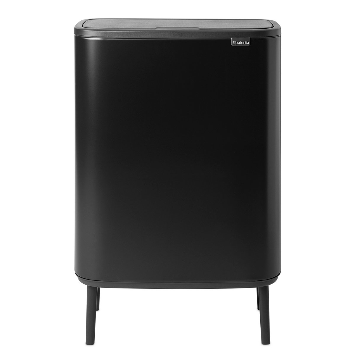 Brabantia Bo touch bin high 2 x 30 L Matt svart