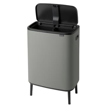 Bo touch bin high 2 x 30 L - Mineral concrete grey - Brabantia