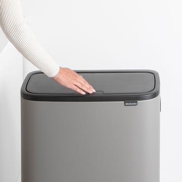 Bo touch bin high 2 x 30 L - Mineral concrete grey - Brabantia