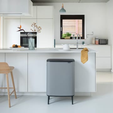 Bo touch bin high 2 x 30 L - Mineral concrete grey - Brabantia