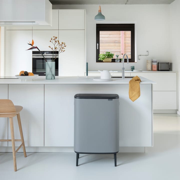 Bo touch bin high 2 x 30 L, Mineral concrete grey Brabantia