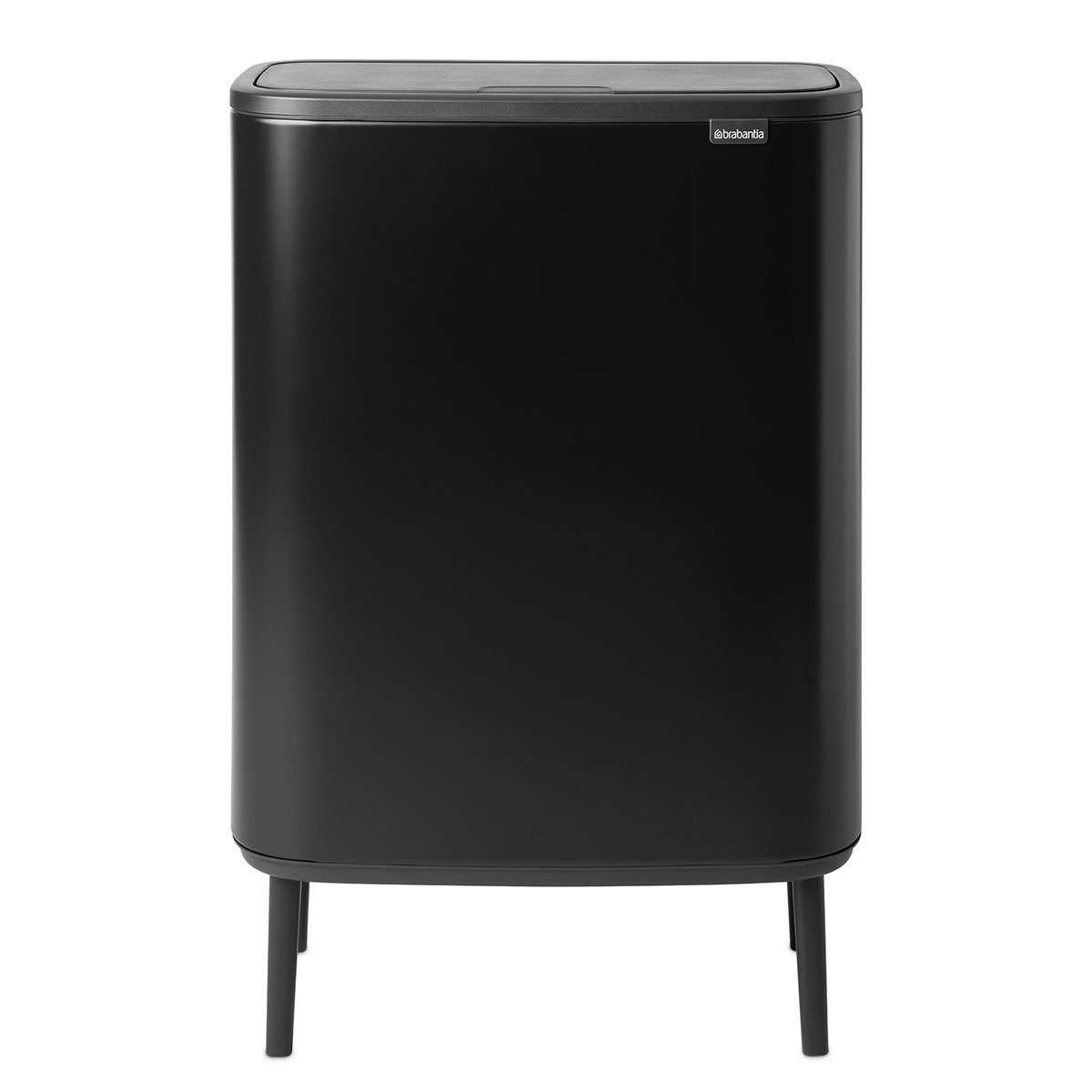 Brabantia Bo touch bin high 60 L Matt svart