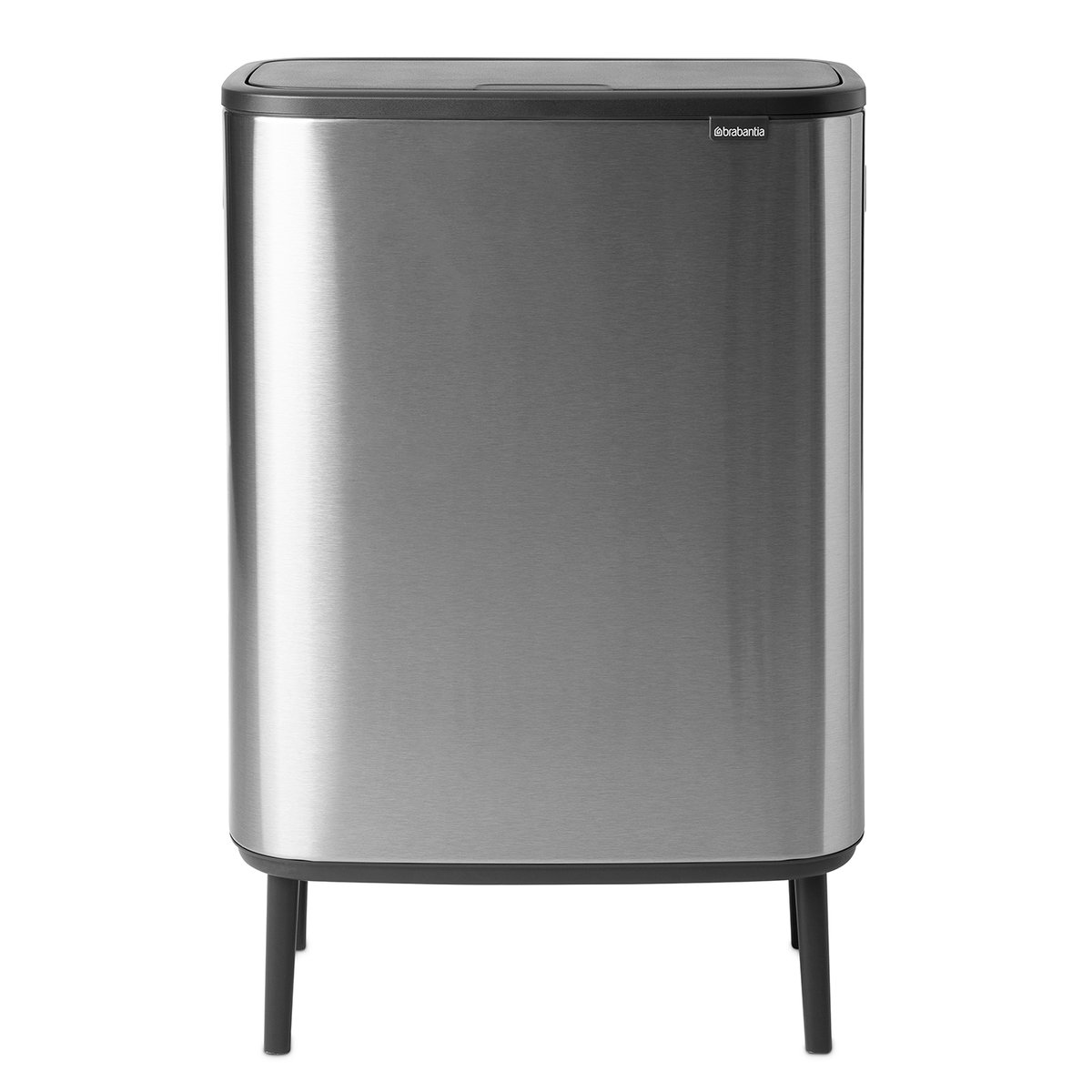 Brabantia Bo touch bin high 60 L Mattbørstet stål